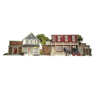 VTG Burwood Products Co. #1331 Western Frontier Town 53” Wall Plaque 3D MCMLXXV